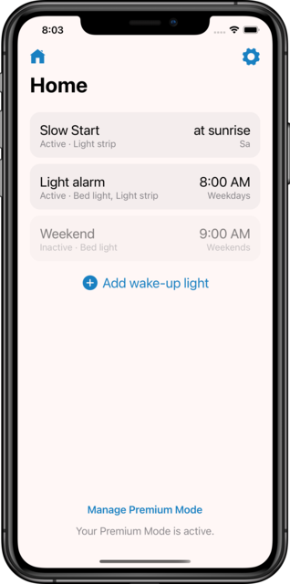 samle Berolige Krudt Wake Up Light - Light Alarm App for iOS & HomeKit
